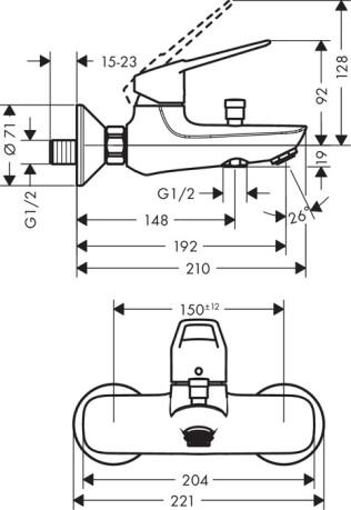  Hansgrohe Novus Loop 71340000    