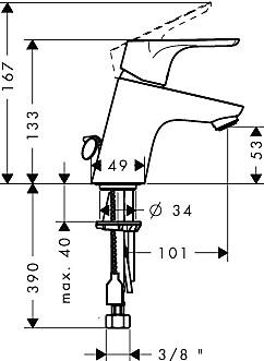  Hansgrohe Focus E 31732000  