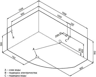   Aquanet Allento 170x105 L