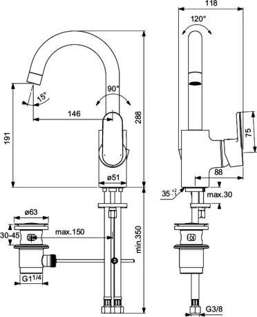  Ideal Standard Vito B0410AA  