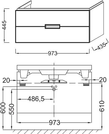    Jacob Delafon Reve 100 EB1136-G1C  , 2 