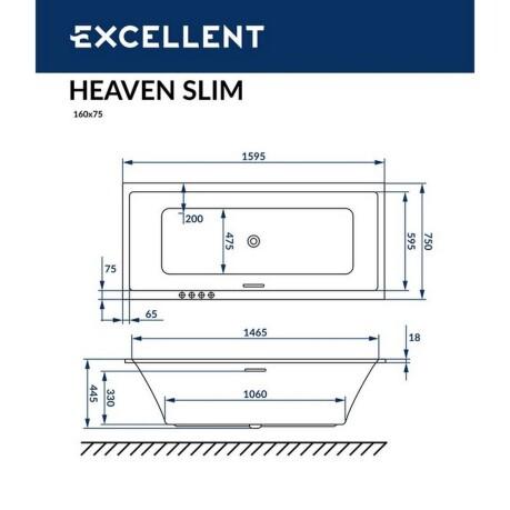  Excellent Heaven Slim 160x75 "LINE" ()