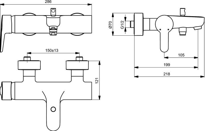  Ideal Standard Connect Blue B9921AA    