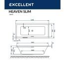  Excellent Heaven Slim 160x75 "LINE" ()