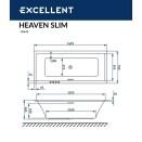  Excellent Heaven Slim 170x75 "LINE" ()