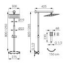   Ferro Trevi Square NP75SQ-TRV7U   